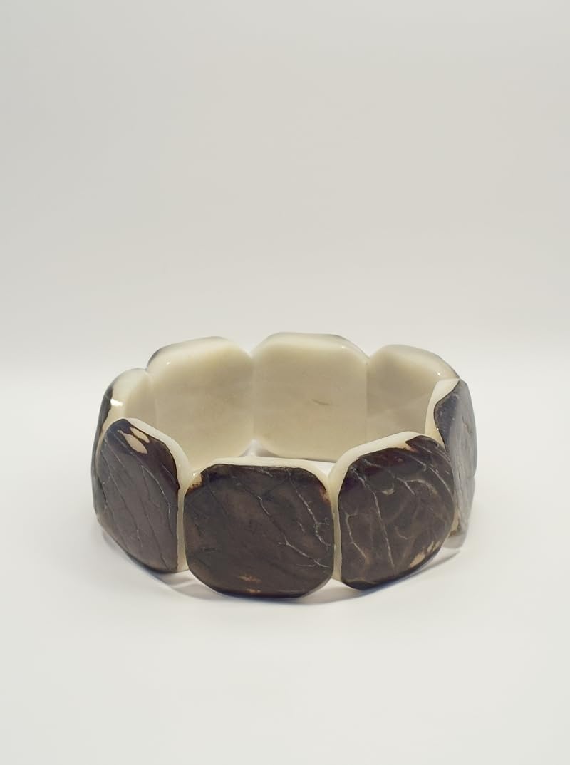 Gamboa 100% Organic Tagua Nut Bracelet for Women Handmade Jewelry Lightweight Bracelet for Woman image 3