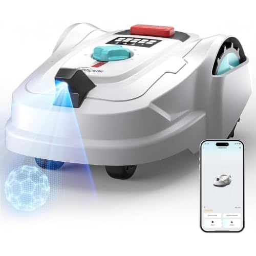 YARDCARE M800Plus Mähroboter ohne Begrenzungskabel,GPS Positionierung+3D Vision Rasenmäher Roboter