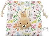 ナカジマコーポレーション ピーターラビット ボアフェイス巾着 フラワー 199676-24