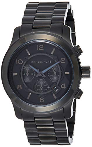 Michael Kors Watches Michael Kors Men's Black bracelet Chronograph Sport (Black)
