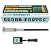 Corro-Protec CP-R Water Heater Powered Titanium Anode Rod (40-89 Gallon Tank) - Eliminate Odor (Sulfur/rotten egg smell), Corrosion and Reduce Limescale