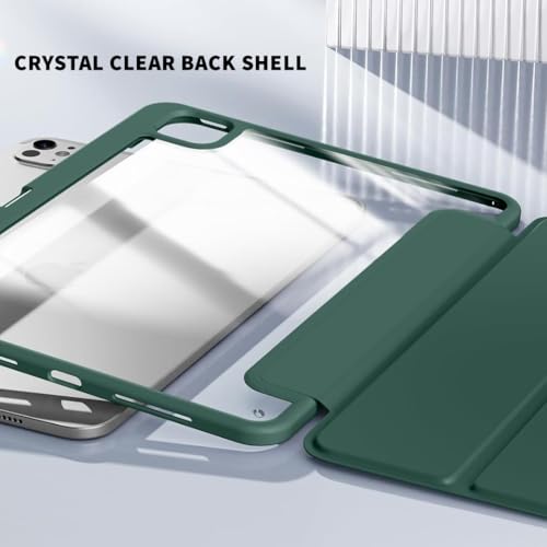 Image of LIRAMARK Smart Case for Apple iPad Pro 11 inch 2022 /2021 /2020 4th /3rd Generation [Auto Sleep /Wake Cover] [Pencil Holder] [Soft Flexible Case Cover] Evo Series - Green
