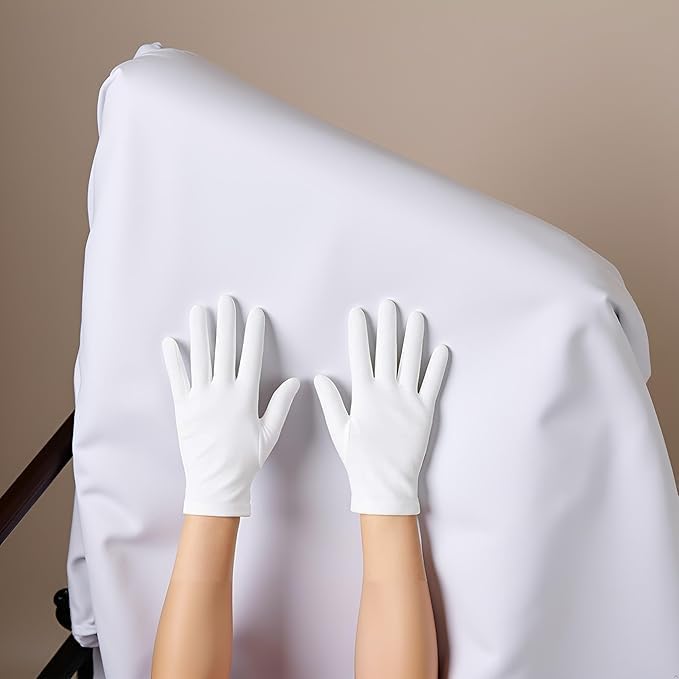 1Pair White Short Satin Gloves Opera Gloves Wedding Bridal Gloves Women's Gown Gloves White Gloves for Party Dance Dinner Banquet Easy to Wear Easy to Use and Store,Gloves and Mittens
