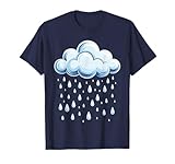 White Clouds Rain Drop Shirt Adult Kids Men Women Costume T-Shirt