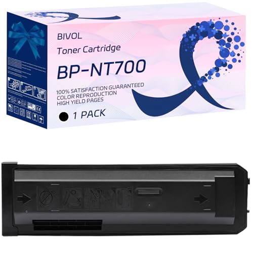 BP-NT700 Toner Cartridge Compatible for Sharp BP-50M65 BP-70M31 BP-70M36 BP-70M45 BP-70M55 BP-70M65 Printers, with Chip, High Yield 40000 Pages, Vivid Colors (1 Pack Black) -  BIVOL