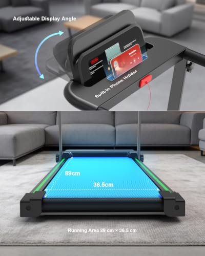 Treadmills for Home Walking Pad with Incline Caminadoras para Hacer Ejercicio 0 6 6 2 MPH - image 7