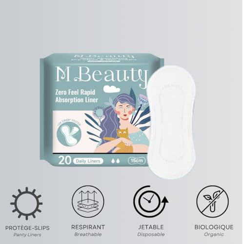 M BEAUTY - Salvaslips Barely Touch – 150 mm – 20 unidades – Sensación cero y absorción rápida – Suaves y cómodos – Hipoalergénicos - imagen 2