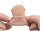 Makhry 4pcs Adjustable Cuttable Gel Zehenkappen and Fingerkappe Lined Gel zehenkappen Silikon für Dame und Mann (L)