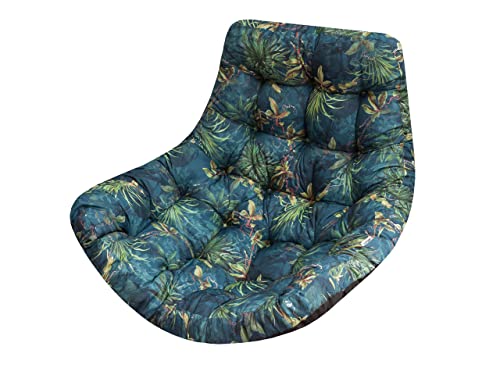 Bjird - Coussin Fauteuil Suspendu 100x120 cm, Herbe Verte, Fauteuil Balancoire, Chaise Oeuf, Coussins d'extérieur/intérieur
