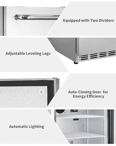 Hck D150 Under Counter Outdoor Refrigerator, 24 Inch Double Drawer Beverage Fridge thumb #4