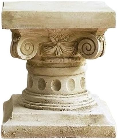 Roman Pillars Decor European Retro Old Roman Pillar Column Ornament Creative Garden Pedestal Display Base Garden Plinth