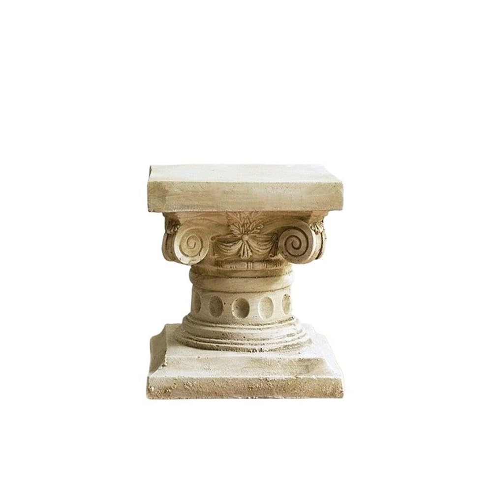 Colonne romaine pour décoration de terrasse et pilier de fleur rétro