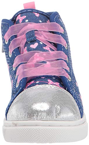 Girl's Minnie Sheer Lace Sneaker (Toddler/Little Kid) Blue 9 Toddler M2