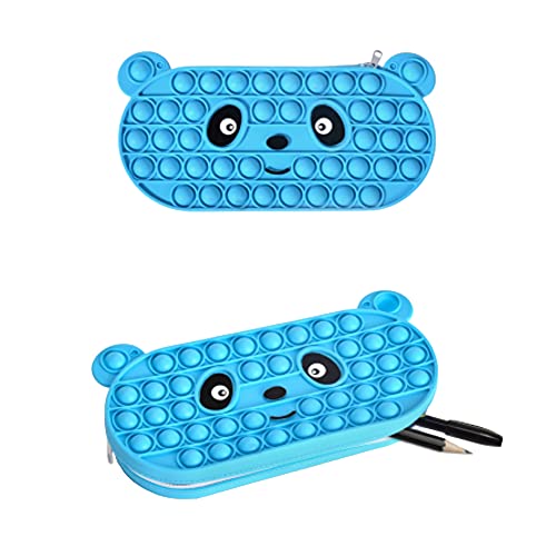 Fidget Potlood Case, Eenvoudige Sensorische Siliconen Bubble Pen Box, Regenboog Creatieve Kantoorartikelen Opbergdoos… - Image 4