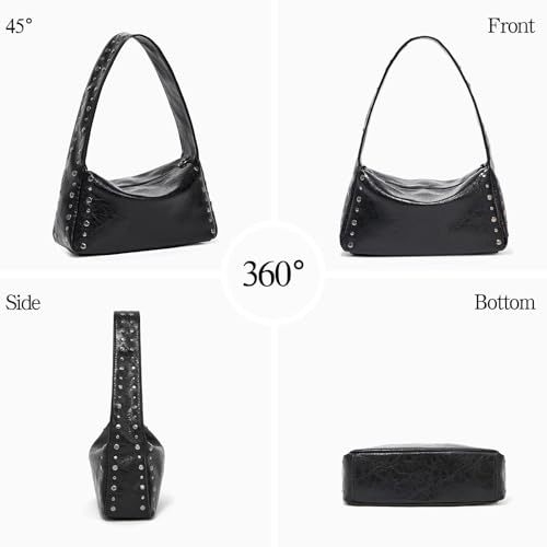 Studded Purses For Women Y2k Shoulder Bag Small Vegan Leather Handbag3