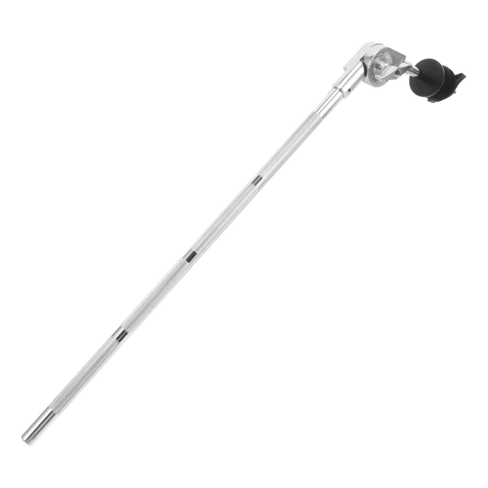 Brazo de Platillo Corto Ajustable de Aleación Plata Soporte Resistente para Montaje de Platillos en Batería y Accesorios de Percusión