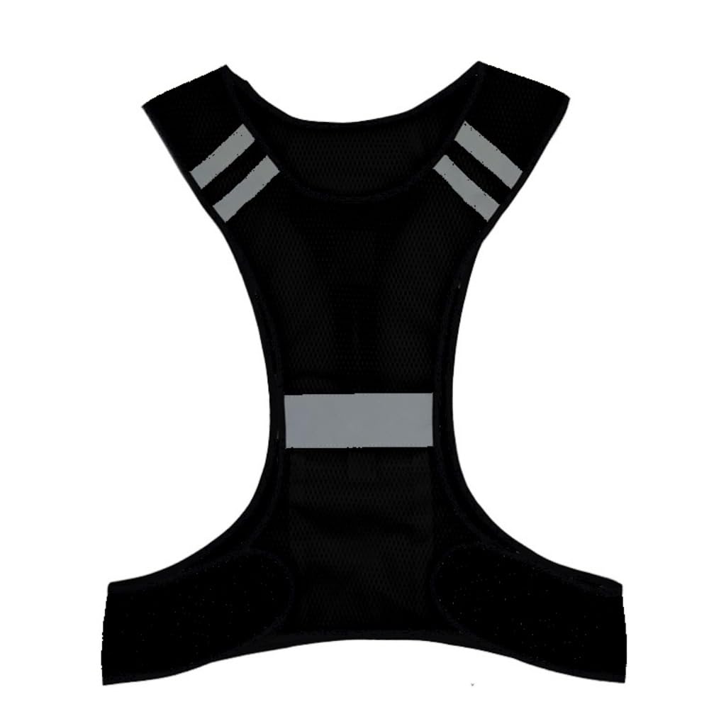 Ssdh Unisex Black Safety Vest Reflective High Visibility Construction Work Vest For Men And Women (Black)