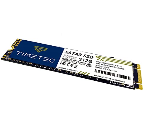Timetec 512GBx2 (2 Pack) SSD 3D NAND SATA III 6Gb/s M.2 2280 NGFF 256TBW Read Speed Up to 550MB/s SLC Cache Performance Boost Internal Solid State Drive for PC Computer Laptop and Desktop - Image 2