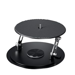 Nakelulu Beamer Ständer, Desktop Projektor Halterung, 360° Drehbare Beamer Projectorhalterung mit 1/4 Gewinde, Geeignet für Heimkino, Spielzimmer, Büro, Schwarz