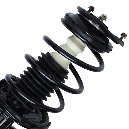 Image of Detroit Axle - Front 2pc Struts for 06-11 Hyundai Accent Kia Rio, 2 Struts & Coil Spring Assembly 2006 2007 2008 2009 2010 2011 Replacement Suspension