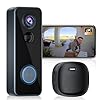 Doorbell Camera Wireless, Head-to-Toe Video, 2K HD Live View, Two-Way Talk,Smart Video Doorbell with Chime,no Subscription,Battery Powered,Motion Detection &Alerts,Works with Alexa &Google(2.4G WiFi)
