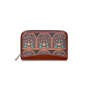 ZOUK Women's Handmade Vegan Leather Jute Indian Print Mobile Phones Wallet (Multicolour) 1 41V+36uPBnL. SL500 . SS300