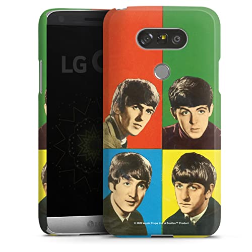 DeinDesign Coque Compatible avec LG G5 Étui Housse Rock ‘n’ Roll Visages The Beatles - Les Beatles, Paul McCartney, John Lennon, RIngo Starr, George Harrison DeinDesign Coque Compatible avec LG G5 Étui Housse Rock 'n' Roll Visages The Beatles