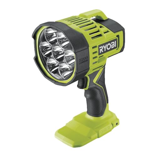 RYOBI lampe LED Sans Fil 18V ONE+ RLS18-0 – Éclairage Puissant 3000 Lumens, Tête Pivotante,...