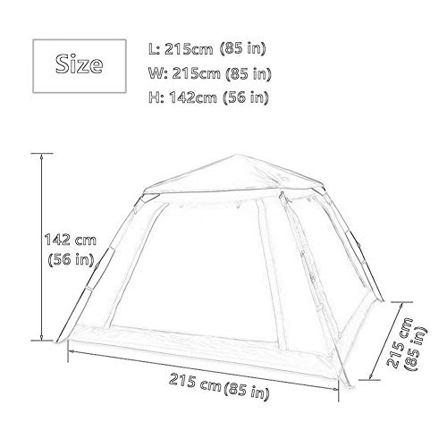 Carpa para camping automática para 3-4 personas miniatura 2