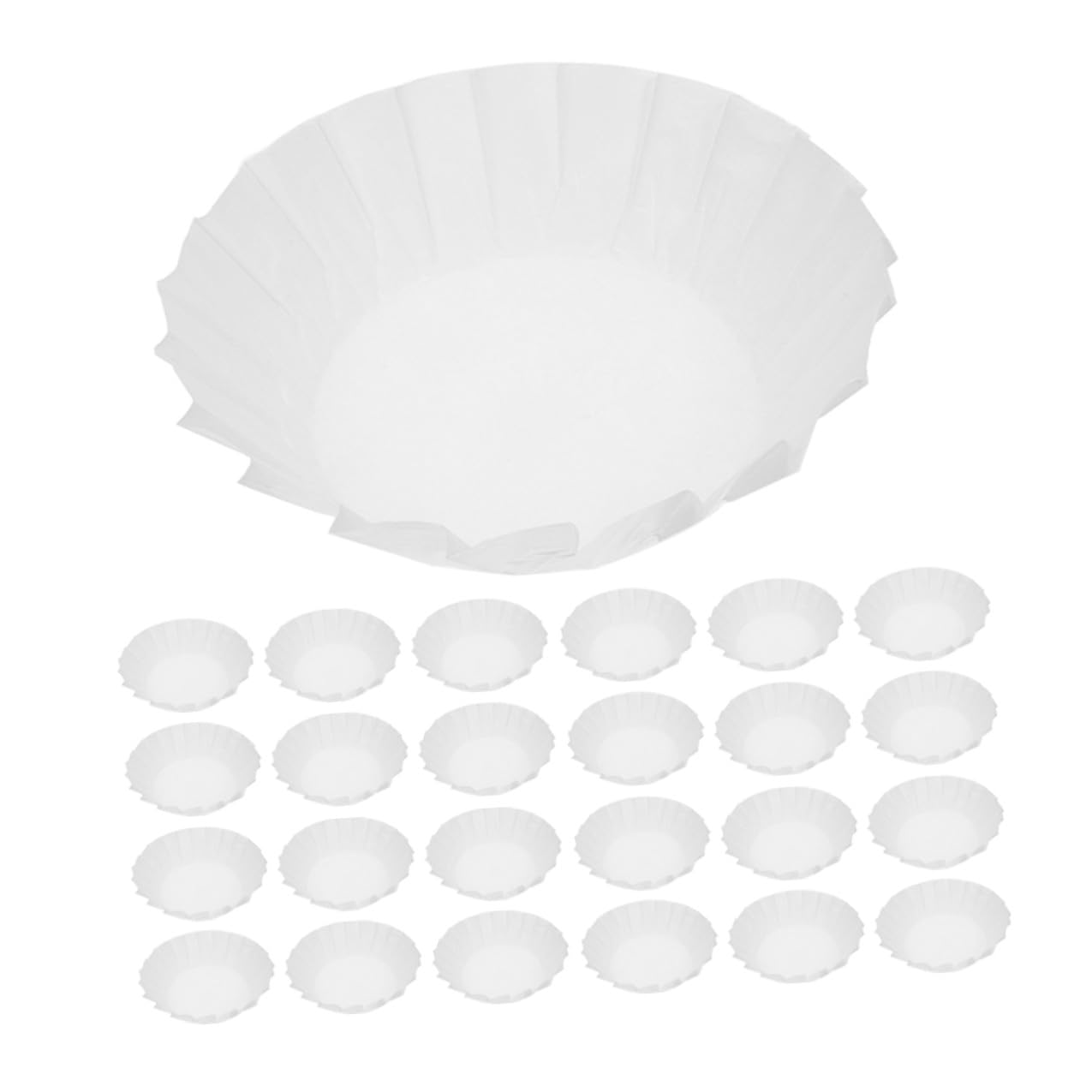 Hohopeti 100piezas Papel de Horno para Tartas Moldes Redondos Resistentes al Aceite Papel Pergamino Desechable para Freidora de Aire y Bandejas para Hornear para Hornos y Cupcakes