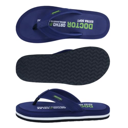 Image of DOCTOR EXTRA SOFT Ultra Cushion Slippers for Men's| Lightweight & Comfortable| Orthopedic & Diabetic| Casual & Stylish| Non-Slip Durable Mcr Dr Chappals & House Flip flops For Gent's & Boy's D-32