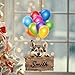 LMMIXEE Farbiger Luftballon aus transparentem Acryl, Weihnachtsschmuck 2024, schwedischer Vallhund Hunderassen, Ornament für Weihnachtsbaumdekoration, Souvenir, hängende Ornamente, Andenken,