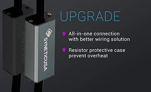 image for Syneticusa 7443 Error Free Canbus Ready Red LED Brake Parking Tail Sto