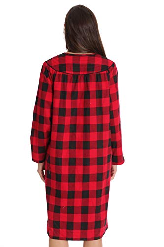 Dreamcrest Short Sleeve Flannel Duster Housecoat Women Sleepwear 9280-10195-Xl #TOP2