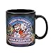 Bioworld Five Nights At Freddy's Freddy Fazbear's Mega Pizza Plex 16 oz Black Ceramic Mug