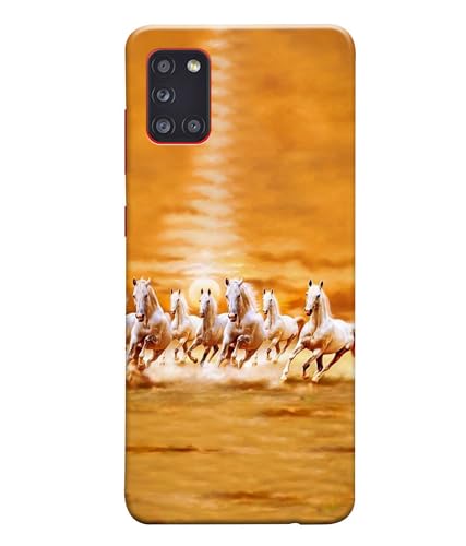Image of Horse Running Painting Printed Hard Back Case Cover Compatible for Samsung Galaxy S20 (Multicolor) - D1667
