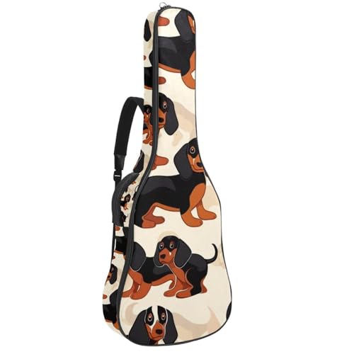 Housse guitare acoustique 41 pouces teckel en tissu Oxford étanche