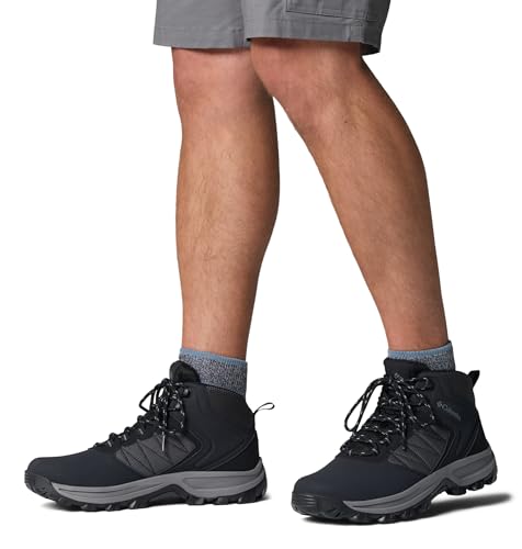 Columbia Columbia Mens Transverse Waterproof Hiking Boot, Black/Titanium Grey Steel, 8