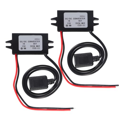 Image of 2Pcs Step Down DC Converter 9V- 35V 12V 24V to 5V 3A DC USB Buck Converter Buck Module USB Output Power Adapter Power Adapter Regulator Car Power