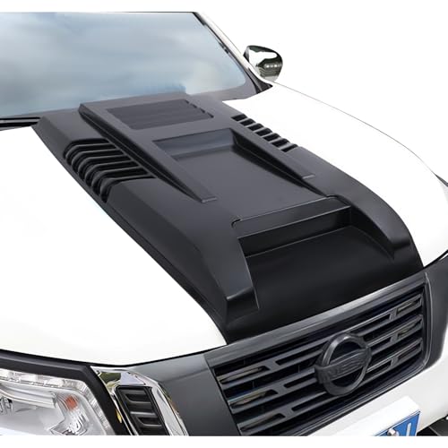 Pala de capó negra Nissan Navara 2015-2020, accesorios de carrocería ABS para tuning 5