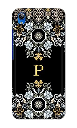Image of Printed Hard Back Cover Case for Vivo Y1s 2020 Back Cover (Alphabet P) -1803