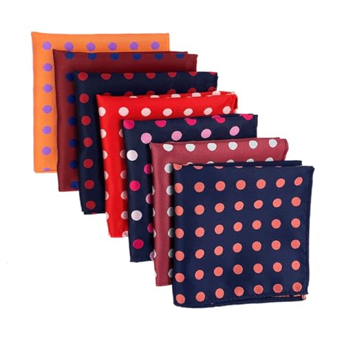 Serviette de poche costume haut de gamme à motifs pois élégants