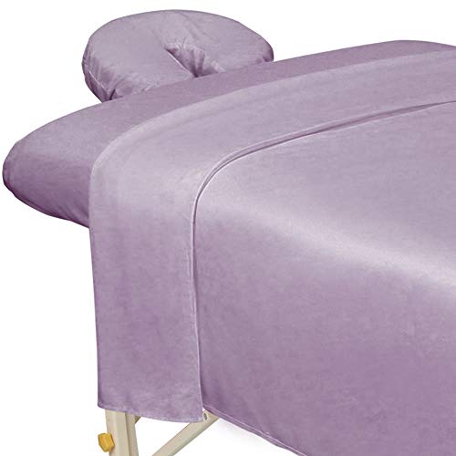 La Mejor Selección de Bajeras ajustables Top 5. 49 ForPro Juego de sábanas de masaje de microfibra premium de 3 piezas, lavanda, ultraligeras, resistentes a las manchas y a las arrugas, incluye sábana encimera de masaje, sábana...