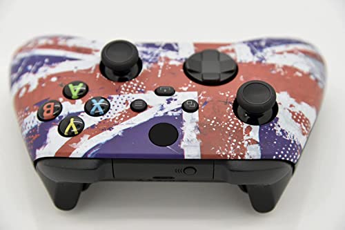 Image of Hand Airbrushed Fade Custom Controller Compatible with Xbox Series X /S & Xbox One (U.K Flag)