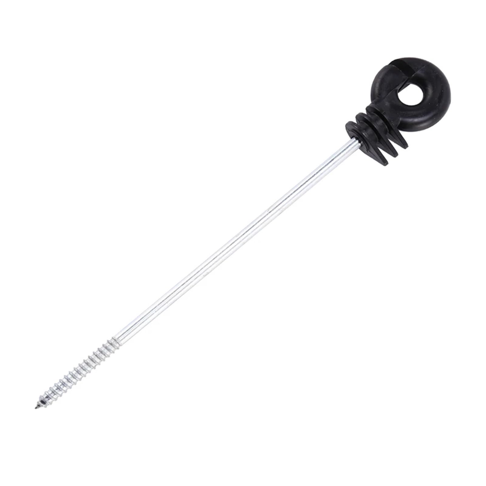 100 PCS Distanzisolatoren for Elektrozäune, Kunststoffringisolatoren mit Langstreckenschraube for Holzpfosten