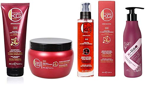 Pack Kératine Keragold Pro acide hyaluronique shampoing