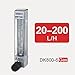 DK800-6 Rotameter Gas Flow Meter Glass Tube Air Nitrogen Oxygen Variable Area Industrial Flow Meter(20-200L-H)