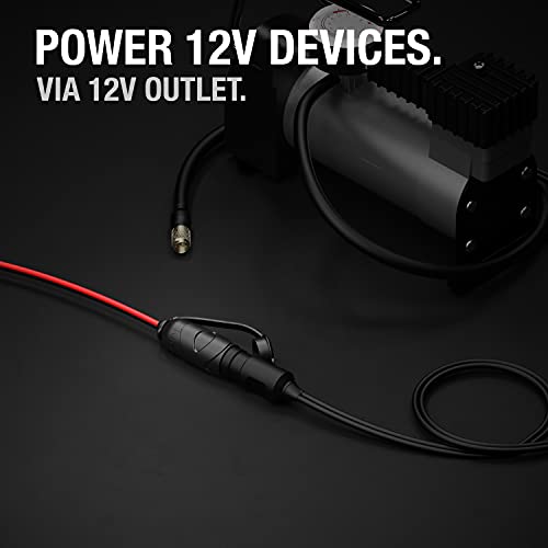 Image of NOCO GC019 15A 14AWG 12V Adapter, Heavy-Duty Cigarette Lighter Plug, and Male to Female Socket with 12-Foot Extension Cord (Pack of 6)