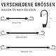 SEPGLITTER 5 Stück Spanngummi mit Haken, Gepäckspanner Expander Gummispanner mit Haken 100 cm für Camping Wandern Zelte Planen LKWs Boote