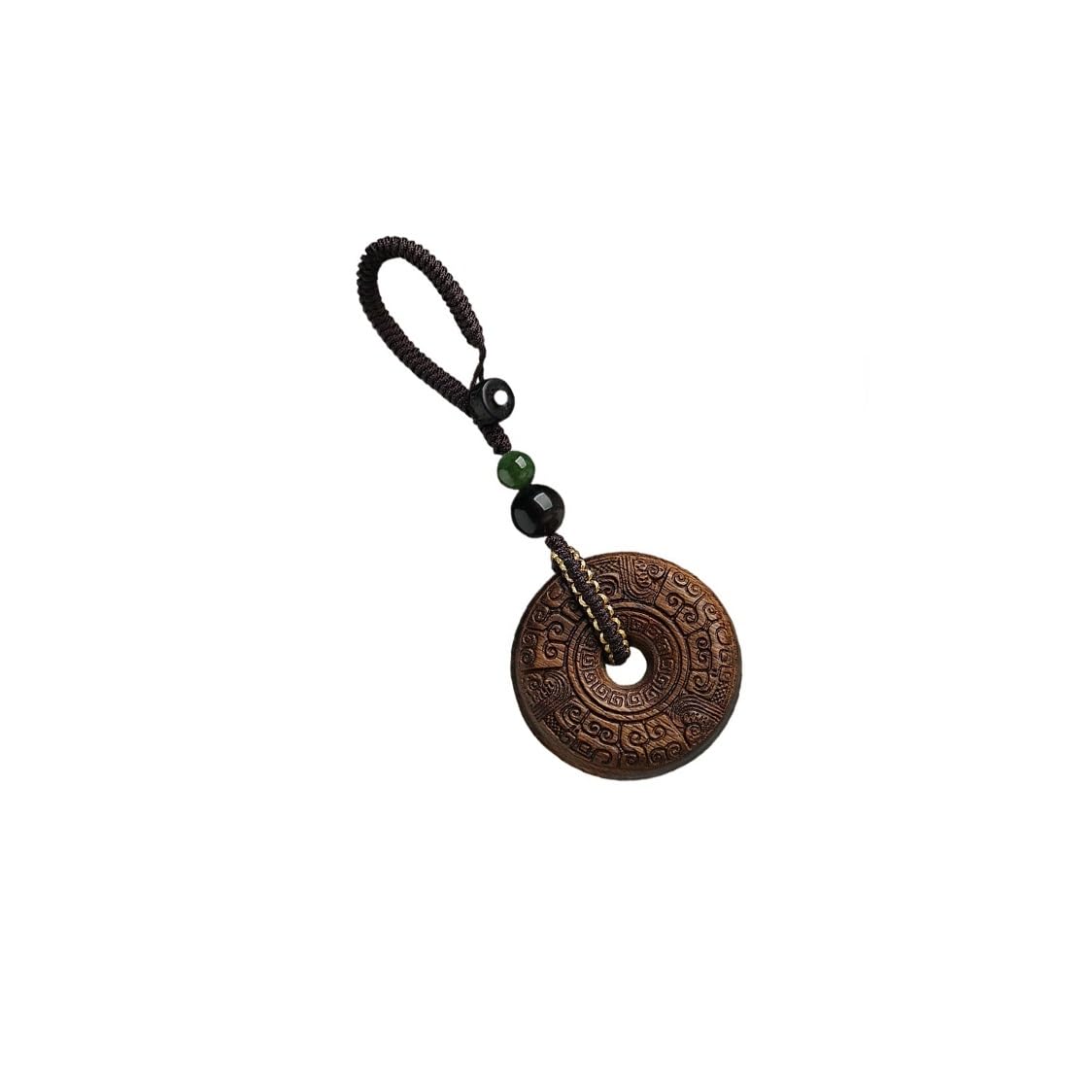 Llavero Brunei Agarwood Peace Buckle - Colgante for llavero de coche, práctico colgante de regalo for hombres y mujeres, decoración for llaves Llaveros Para Llaves De Coche